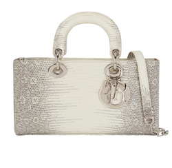 Medium Lady D-Joy, Lizard, White/Grey, 02MA0253, S/DB, 3*